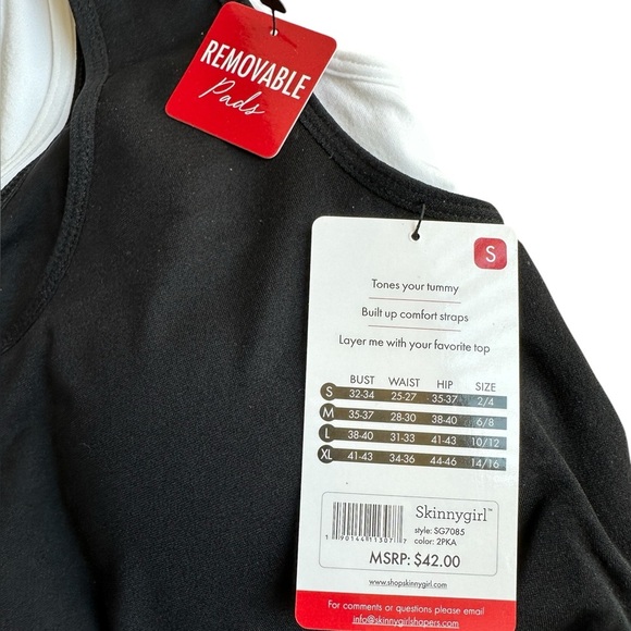 Skinny Girl Shaper 2-Set Cami Removable Pads - Picture 8 of 9